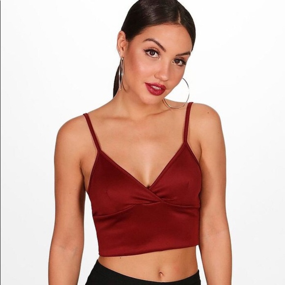 Catherine Scuba Plunge Cross Bralet